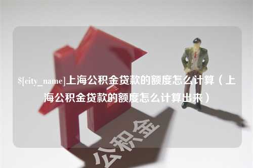 阳谷上海公积金贷款的额度怎么计算（上海公积金贷款的额度怎么计算出来）